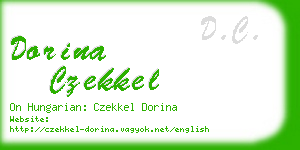 dorina czekkel business card